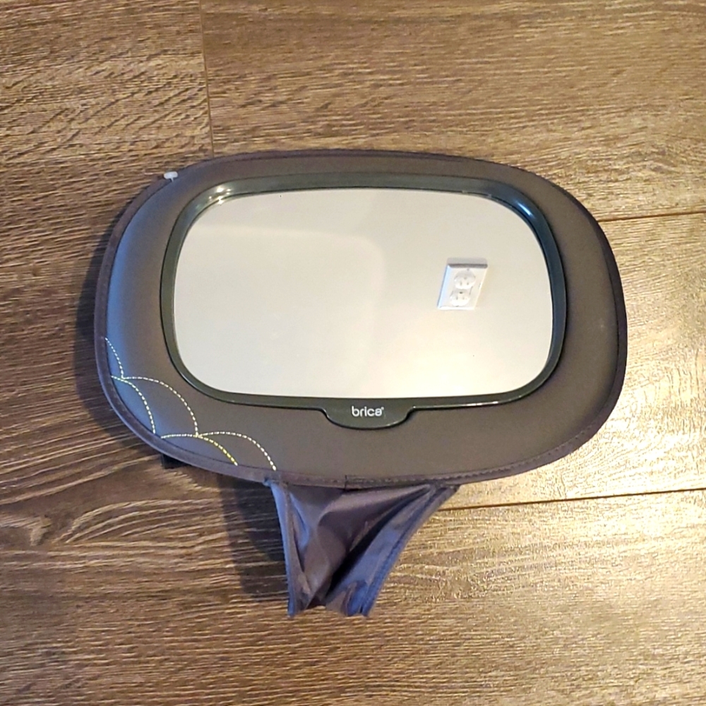 Brica Baby In-Sight Car Back Seat Mega Mirror in Grey